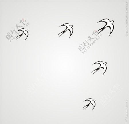 矢量燕子卡通元素图片