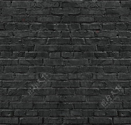 仿真砖墙纹砖墙背景黑色砖墙装饰图片