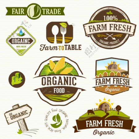 绿色农场图标图片