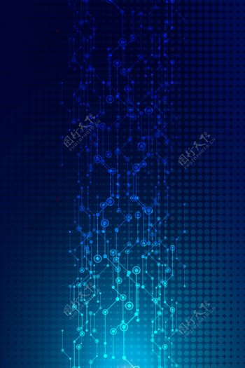 蓝色科技电路背景图图片