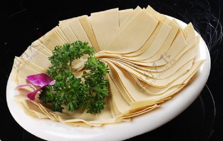 豫菜鲜豆腐皮图片