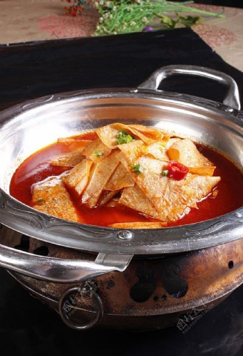 北京菜干锅油豆皮图片