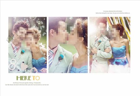 韩国风影楼婚相册模板之槟浪图片