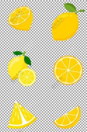 手绘新鲜水果柠檬图片