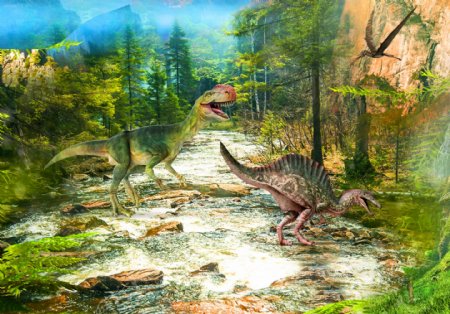 恐龙背景图片