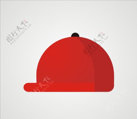 帽子矢量鴨舌帽紅色帽子圖片