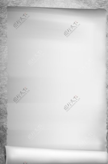 灰色质感复古卷纸广告背景图片