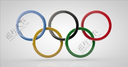 C4D模型奥运五环图片