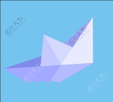 纸船折纸图片