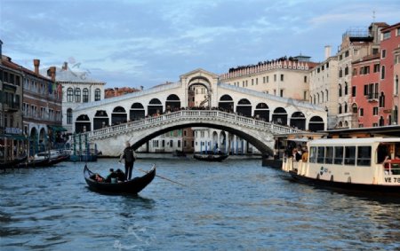 威尼斯水城威尼斯桥意大利图片