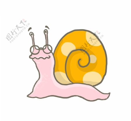 卡通蜗牛图片