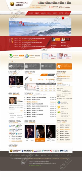 天津金业网站设计