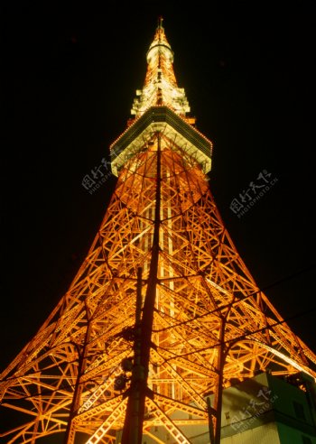 铁塔夜景图片