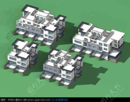 宽敞别墅模型