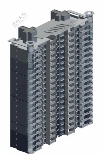 住宅大楼建筑3D模型设计