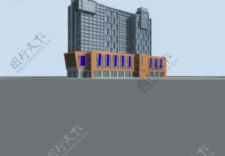商业中心大厦3D模型设计