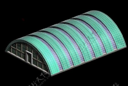 半圆形建筑3d模型