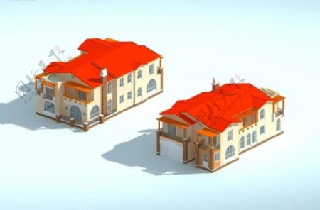 华丽独栋别墅3D模型
