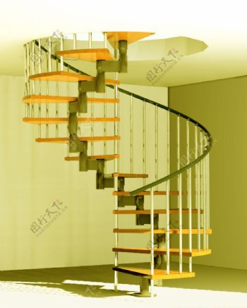 旋转的楼梯模型