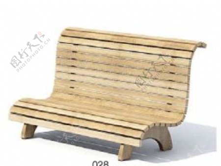 室外模型休息座椅3d素材3d素材2