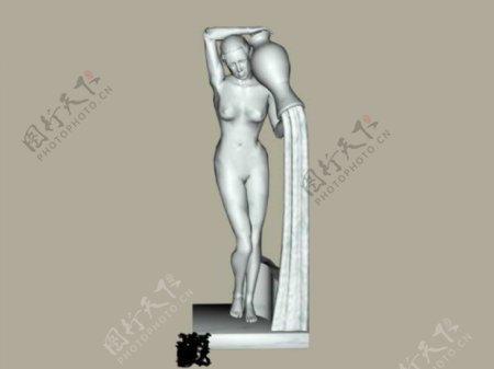 室外模型雕塑3d素材3d装修模板66