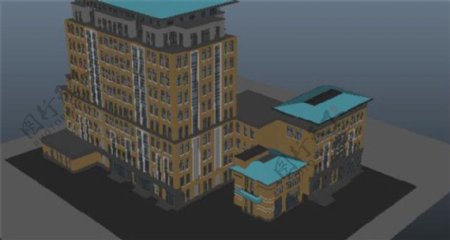 楼层房产游戏模型素材