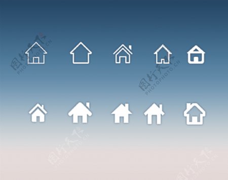 尖顶小房子系统图标