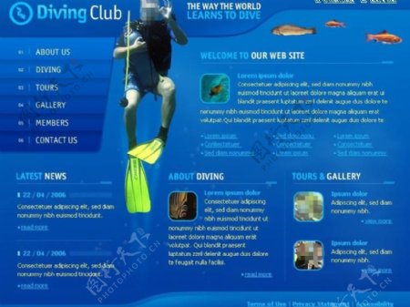 潜水俱乐部网站图片
