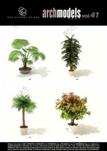 三维绿色植物模型素材