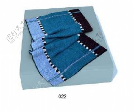 家居用品毛巾素材3d模型下载15