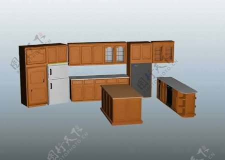 厨具典范3D卫浴厨房用品模型素材28