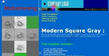 现代工艺企业网站模板