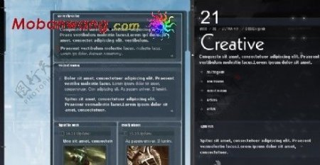 创意3D游戏设计网页模板
