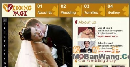 婚礼主题flash相册模板