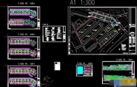 多层商住楼建筑设计cad施工图