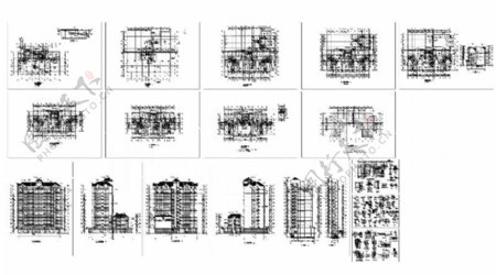 商住楼cad图纸