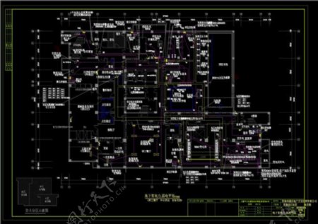 地下室电力弱电平面CAD图纸
