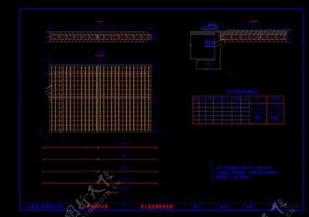桥头搭板钢筋构造图cad图纸