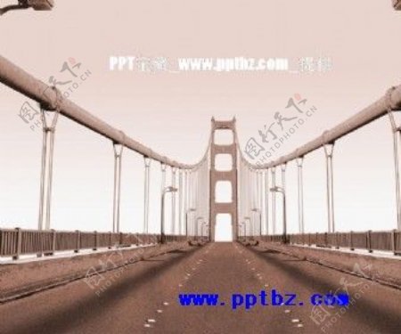 桥梁ppt模板适合建筑行业使用