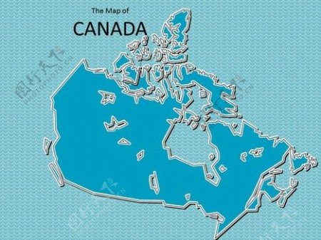 加拿大地图模板