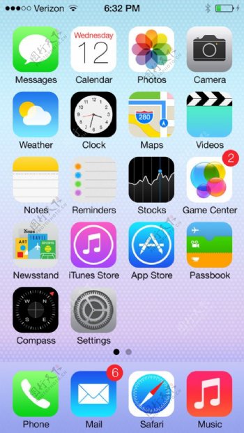 iOS7主屏幕图标