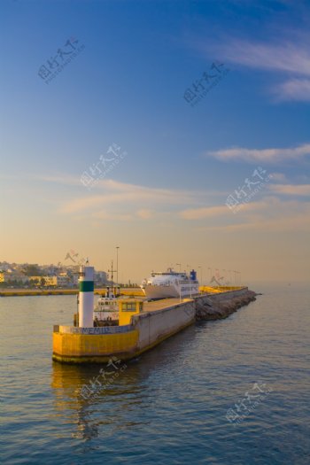 国外码头海景图片