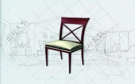 国际主义家具椅子0223D模型