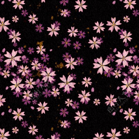 紫色花朵网页背景底纹