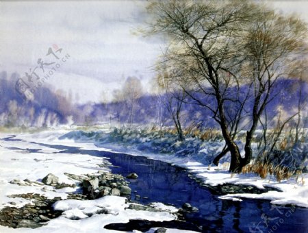 冬河图片