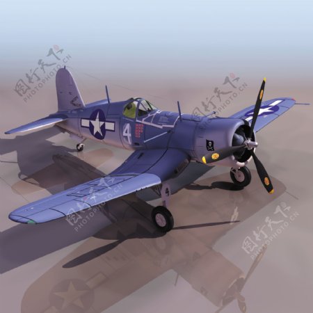 F4U1飞机模型021