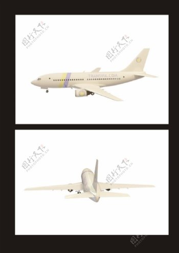 民用飞机3d模型