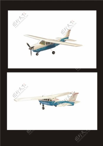 双翼飞机3d模型