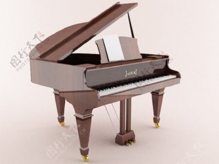 豪华的钢琴模型
