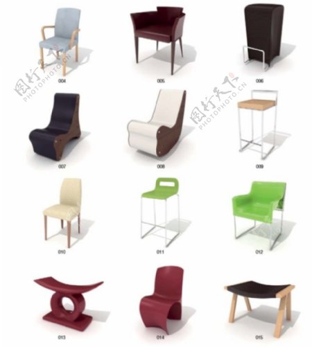 椅子家具模型